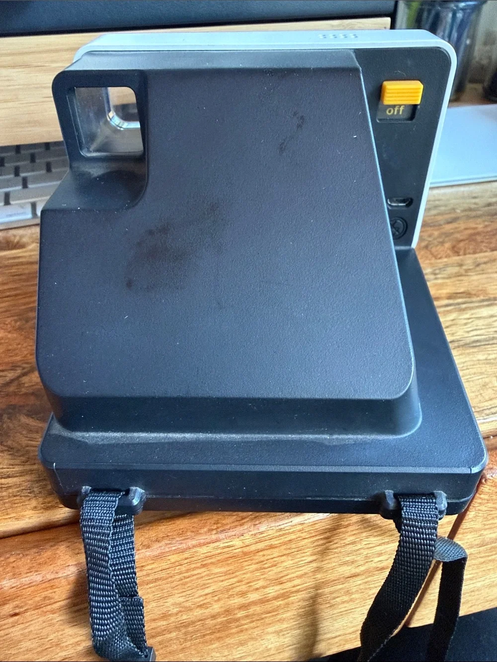 Polaroid OneStep 2 White and Black Instant Camera with Red Accent